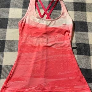 Slazenger womens tennis top size small pink white